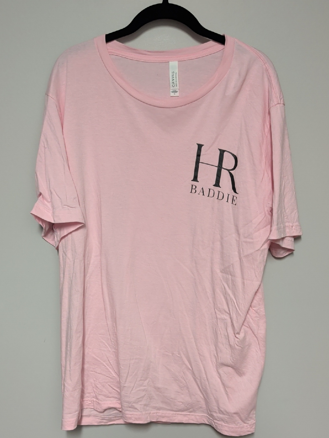 Bella Canvas Pink Hr Baddie Short Sleeve Tee